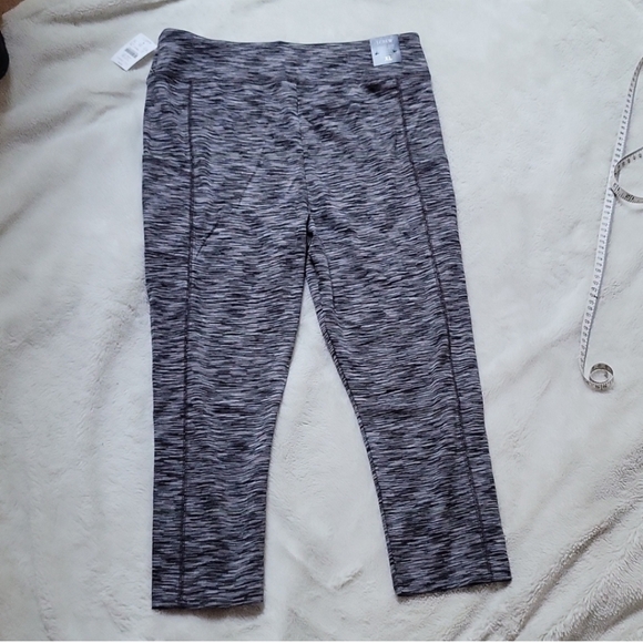 NWT! J. Crew Space Dye Cropped Leggings with Pockets! Size XL! - Picture 8 of 10
